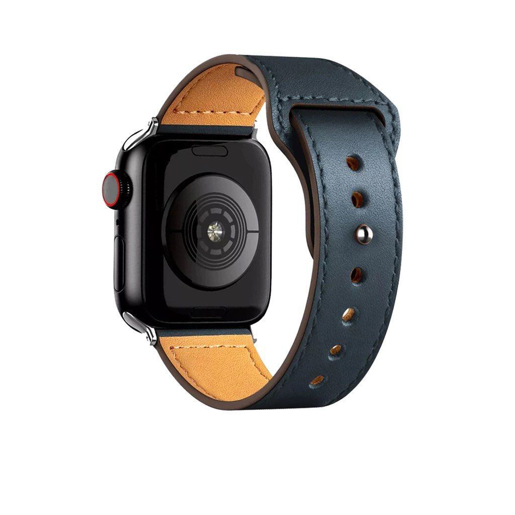 Ink Blue Lincoln Leather Band for Apple Watch